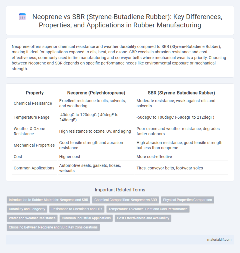 Neoprene vs SBR (Styrene-Butadiene Rubber): Key Differences, Properties, and Applications in Rubber Manufacturing