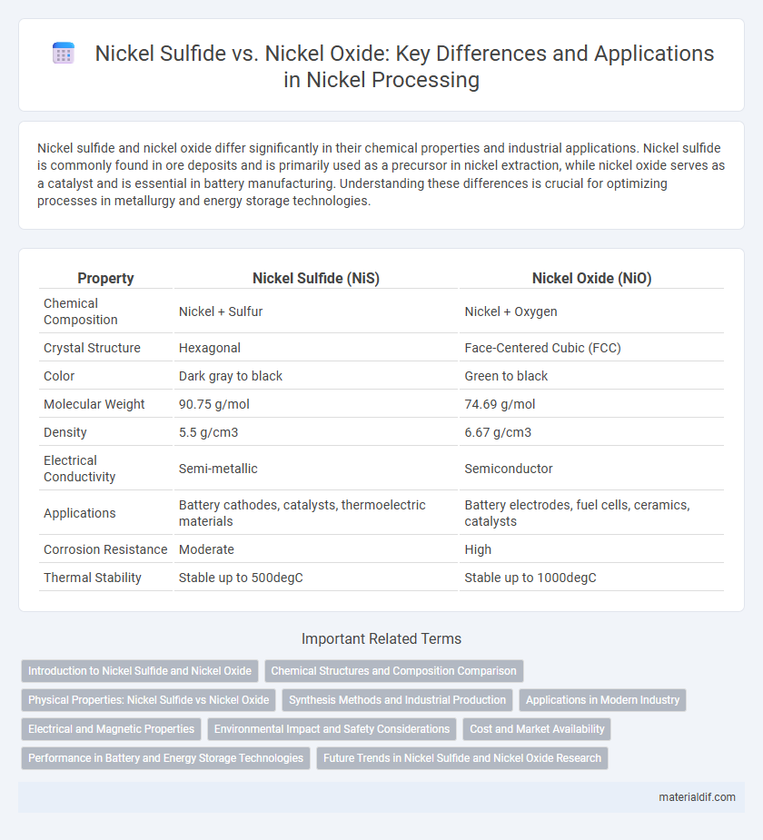 Nickel Sulfide vs. Nickel Oxide: Key Differences and Applications in Nickel Processing
