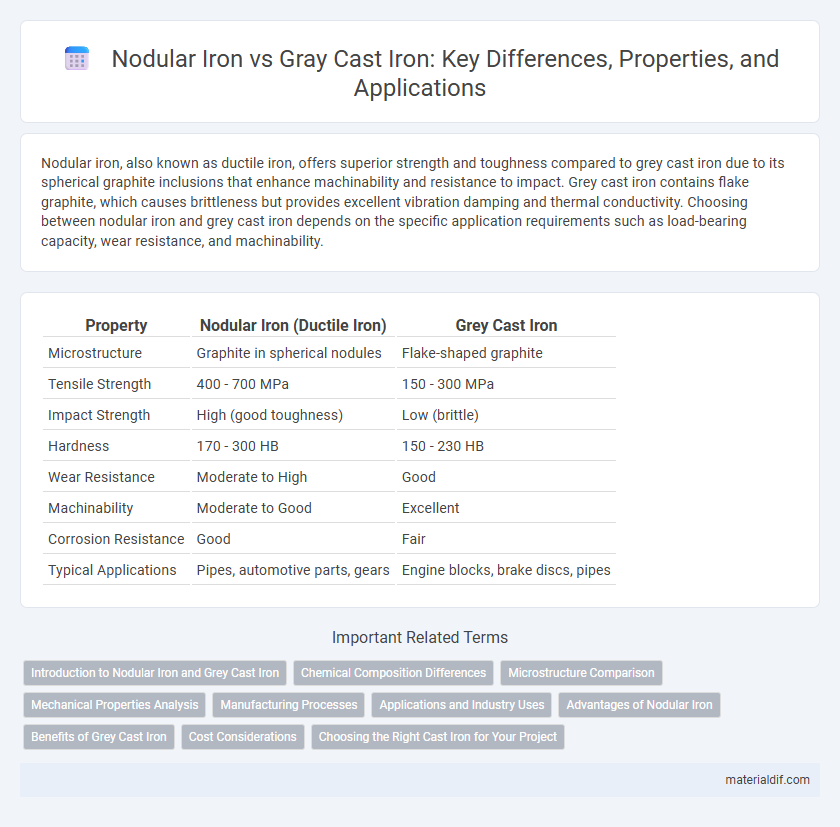 Nodular Iron vs Gray Cast Iron: Key Differences, Properties, and Applications