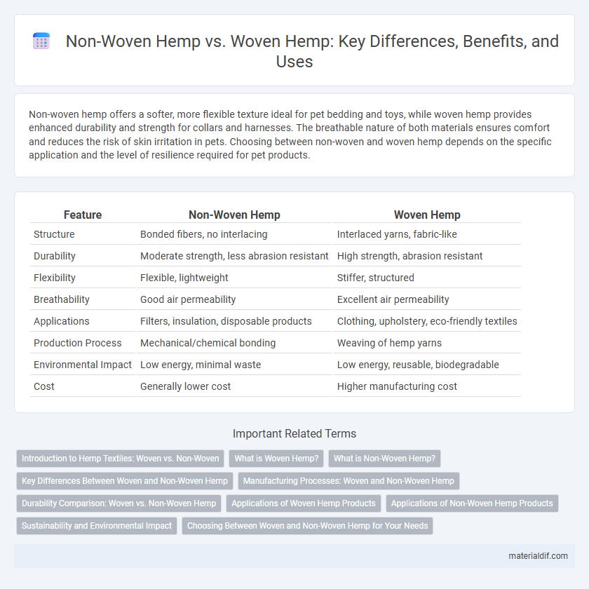 Non-Woven Hemp vs. Woven Hemp: Key Differences, Benefits, and Uses