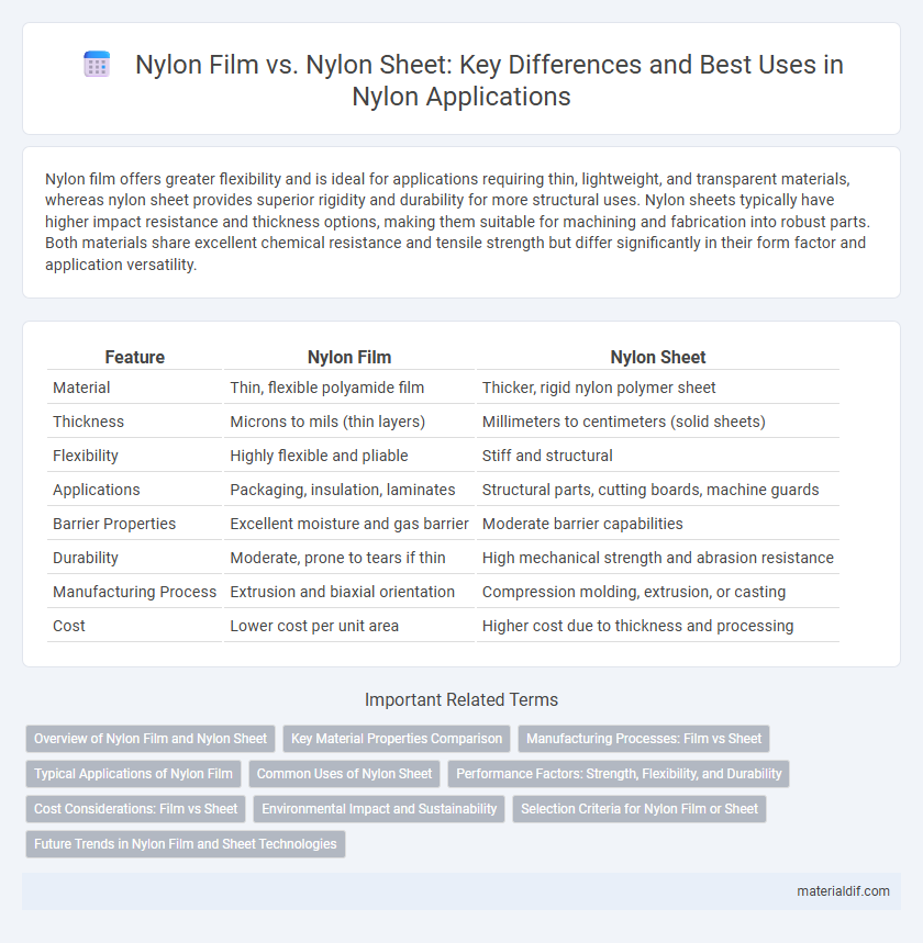 Nylon Film vs. Nylon Sheet: Key Differences and Best Uses in Nylon Applications