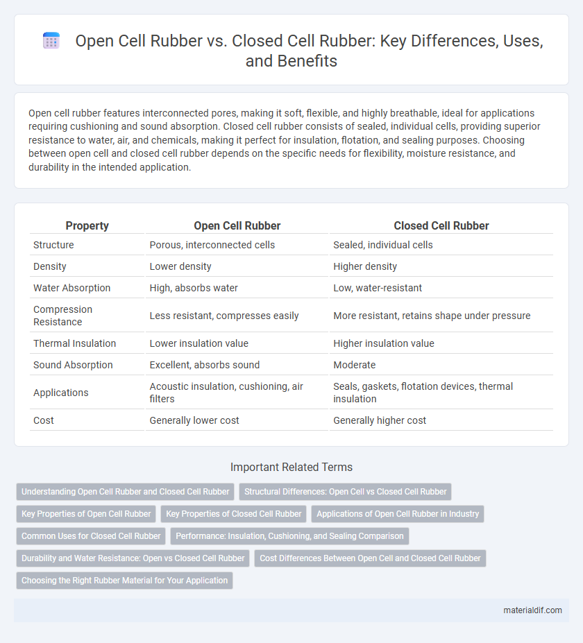 Open Cell Rubber vs. Closed Cell Rubber: Key Differences, Uses, and Benefits