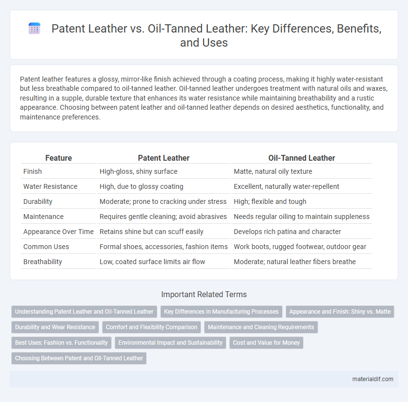 Patent Leather vs. Oil-Tanned Leather: Key Differences, Benefits, and Uses