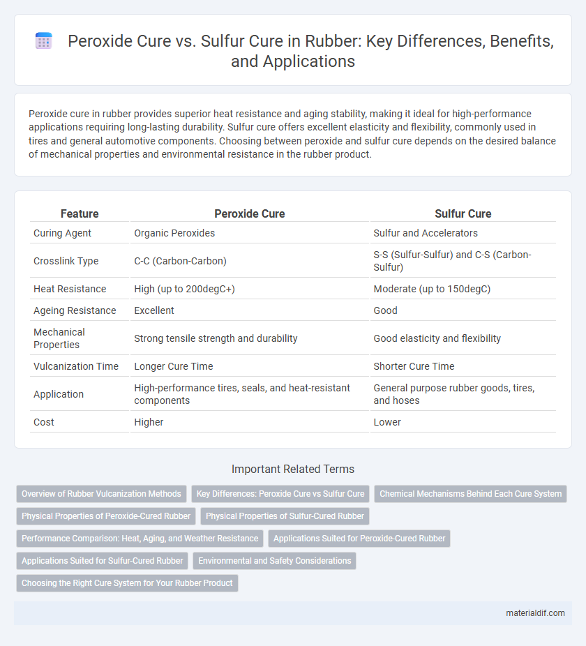 Peroxide Cure vs. Sulfur Cure in Rubber: Key Differences, Benefits, and Applications