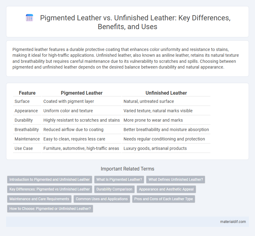 Pigmented Leather vs. Unfinished Leather: Key Differences, Benefits, and Uses