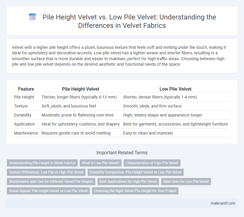 Pile Height Velvet vs. Low Pile Velvet: Understanding the Differences in Velvet Fabrics