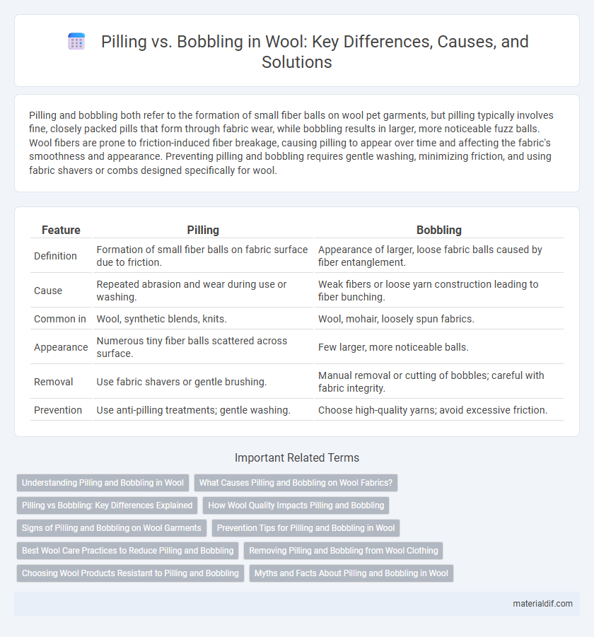 Pilling vs. Bobbling in Wool: Key Differences, Causes, and Solutions