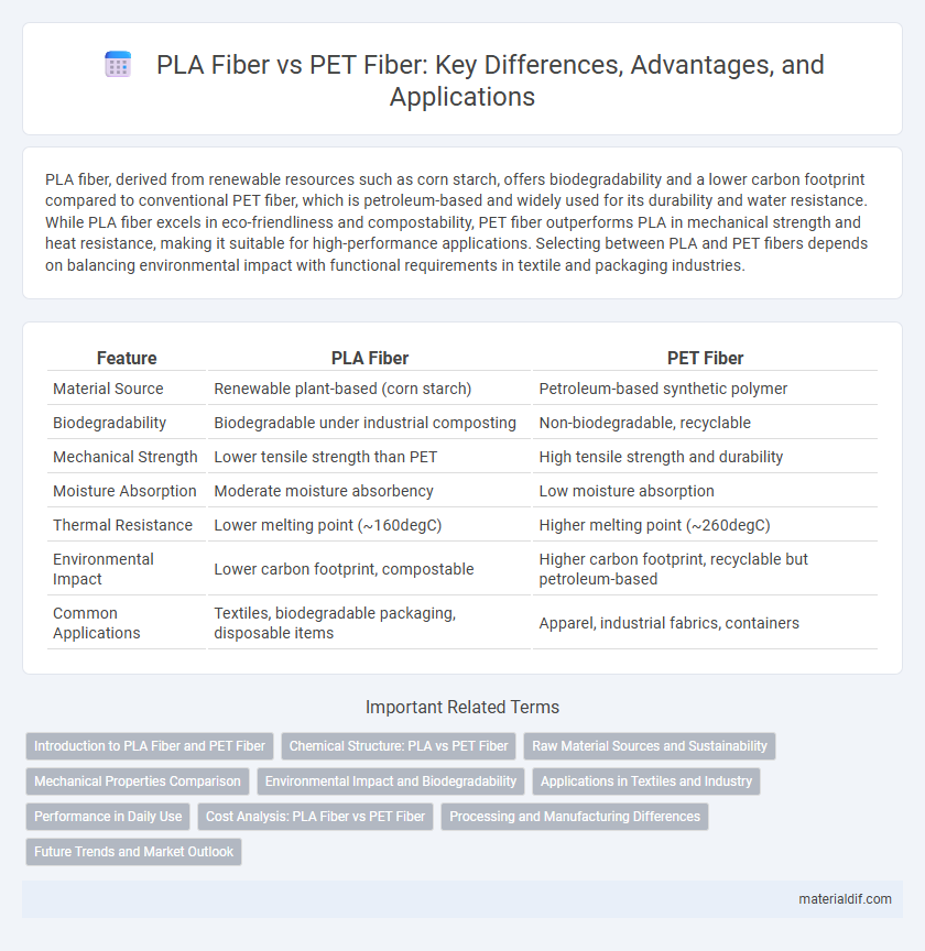 PLA Fiber vs PET Fiber: Key Differences, Advantages, and Applications