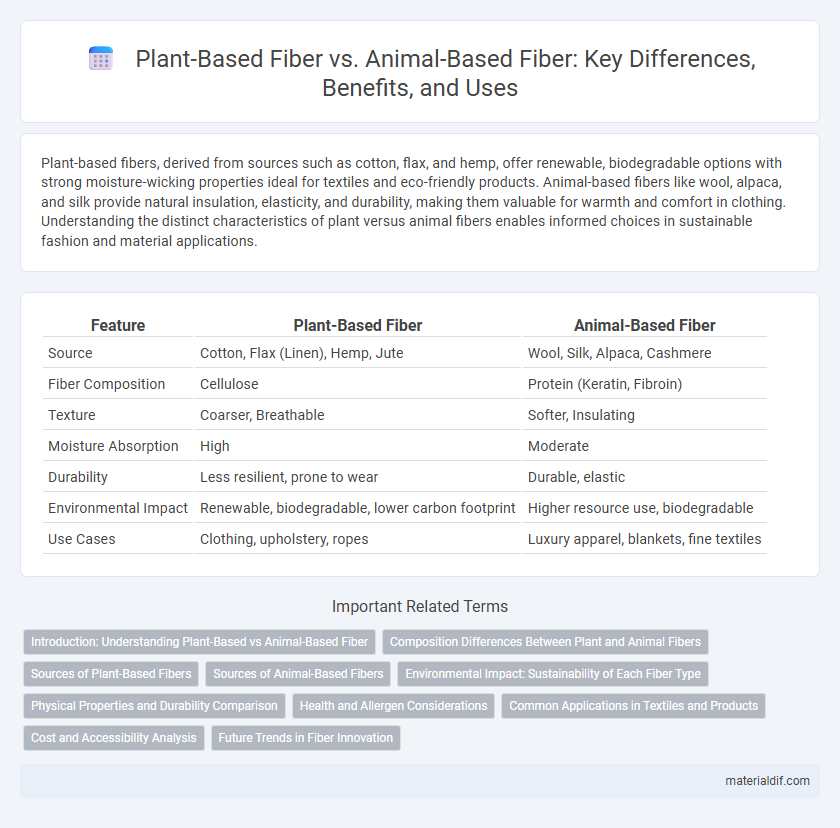 Plant-Based Fiber vs. Animal-Based Fiber: Key Differences, Benefits, and Uses