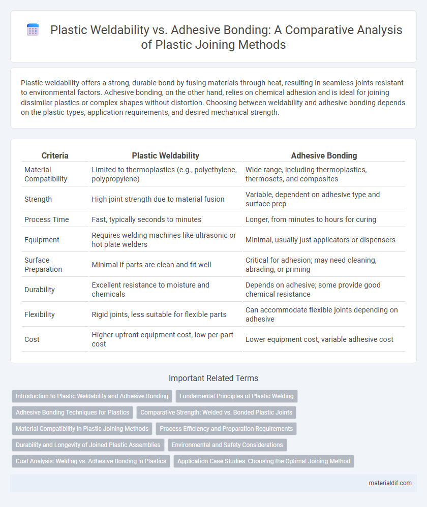 Plastic Weldability vs. Adhesive Bonding: A Comparative Analysis of Plastic Joining Methods