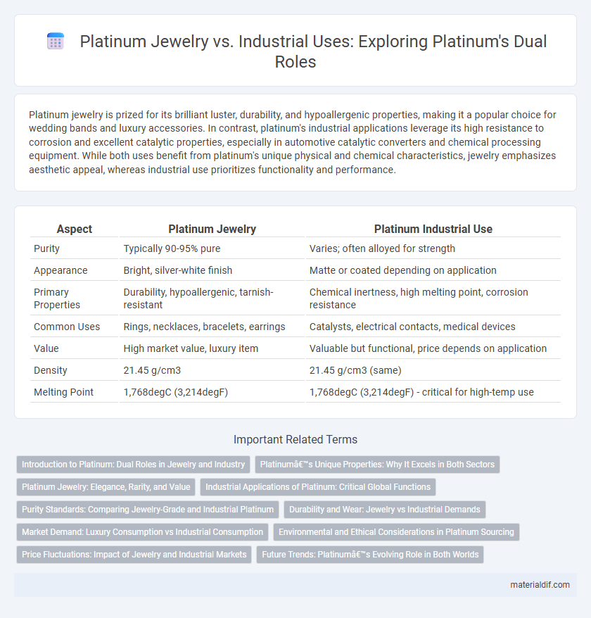 Platinum Jewelry vs. Industrial Uses: Exploring Platinum's Dual Roles