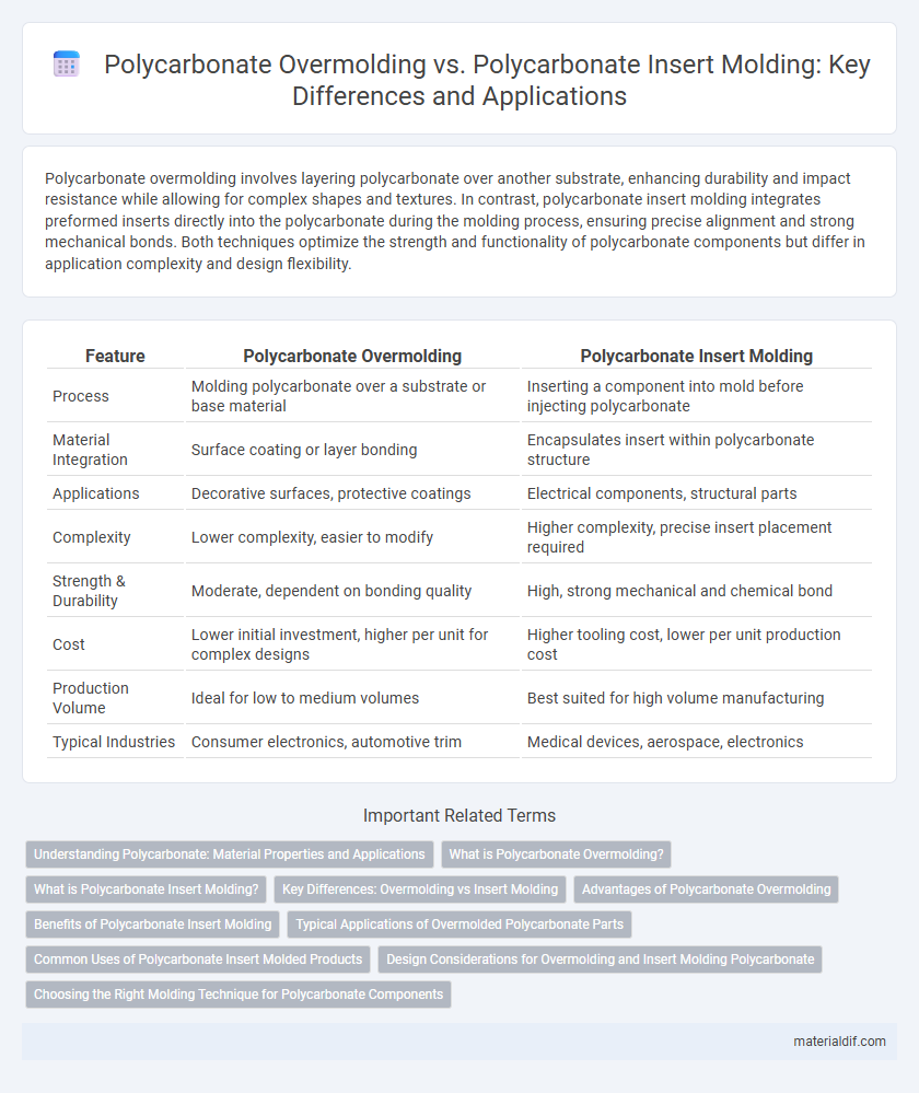 Polycarbonate Overmolding vs. Polycarbonate Insert Molding: Key Differences and Applications
