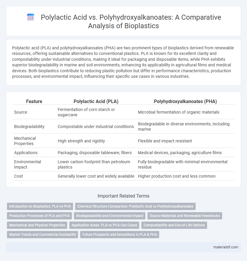 Polylactic Acid vs. Polyhydroxyalkanoates: A Comparative Analysis of Bioplastics