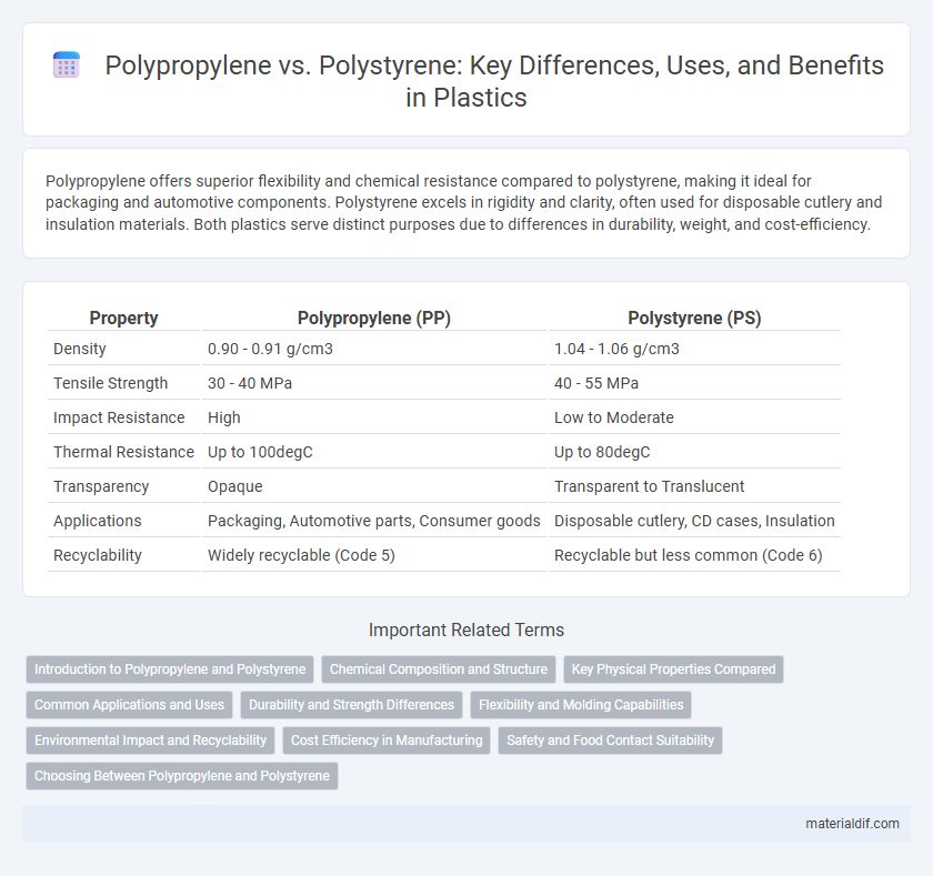 Polypropylene vs. Polystyrene: Key Differences, Uses, and Benefits in Plastics
