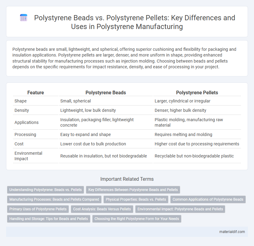 Polystyrene Beads vs. Polystyrene Pellets: Key Differences and Uses in Polystyrene Manufacturing