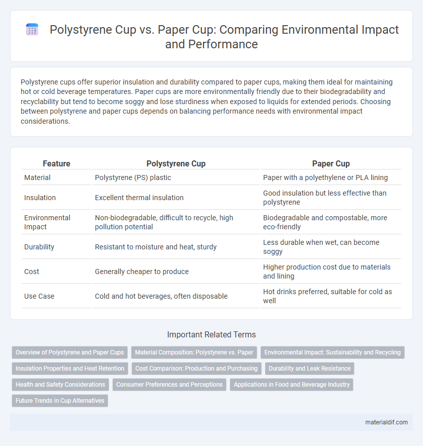 Polystyrene Cup vs. Paper Cup: Comparing Environmental Impact and Performance