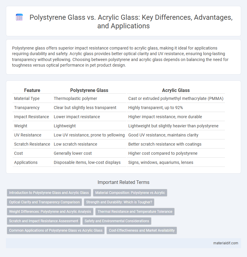 Polystyrene Glass vs. Acrylic Glass: Key Differences, Advantages, and Applications