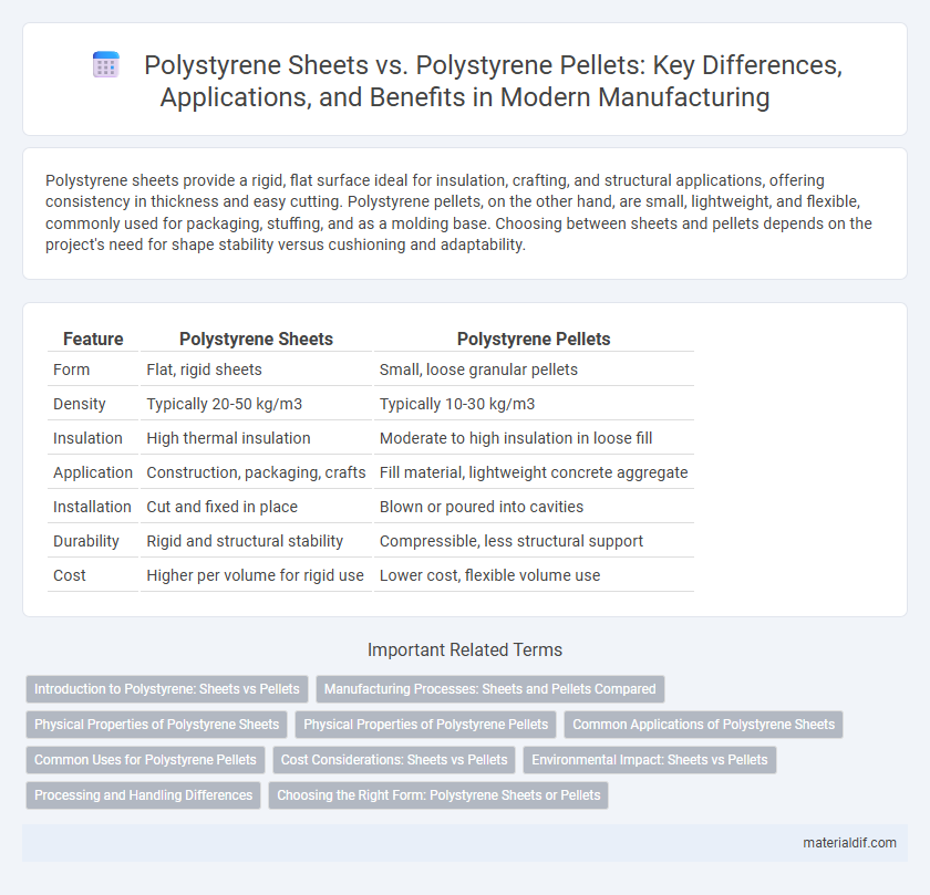 Polystyrene Sheets vs. Polystyrene Pellets: Key Differences, Applications, and Benefits in Modern Manufacturing