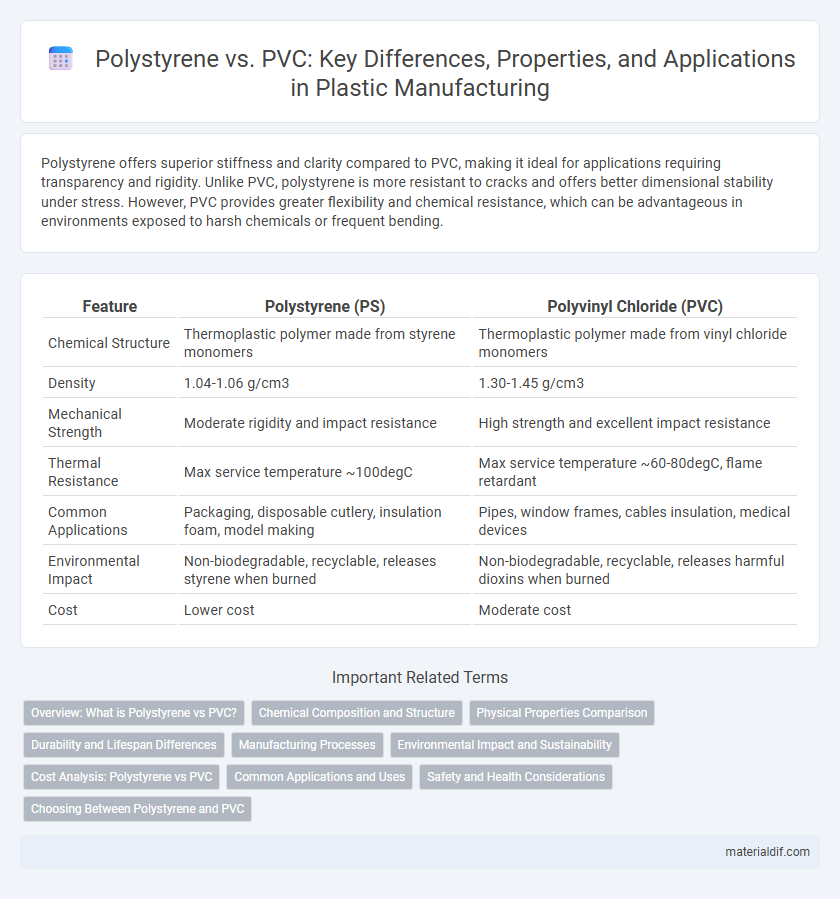 Polystyrene vs. PVC: Key Differences, Properties, and Applications in Plastic Manufacturing