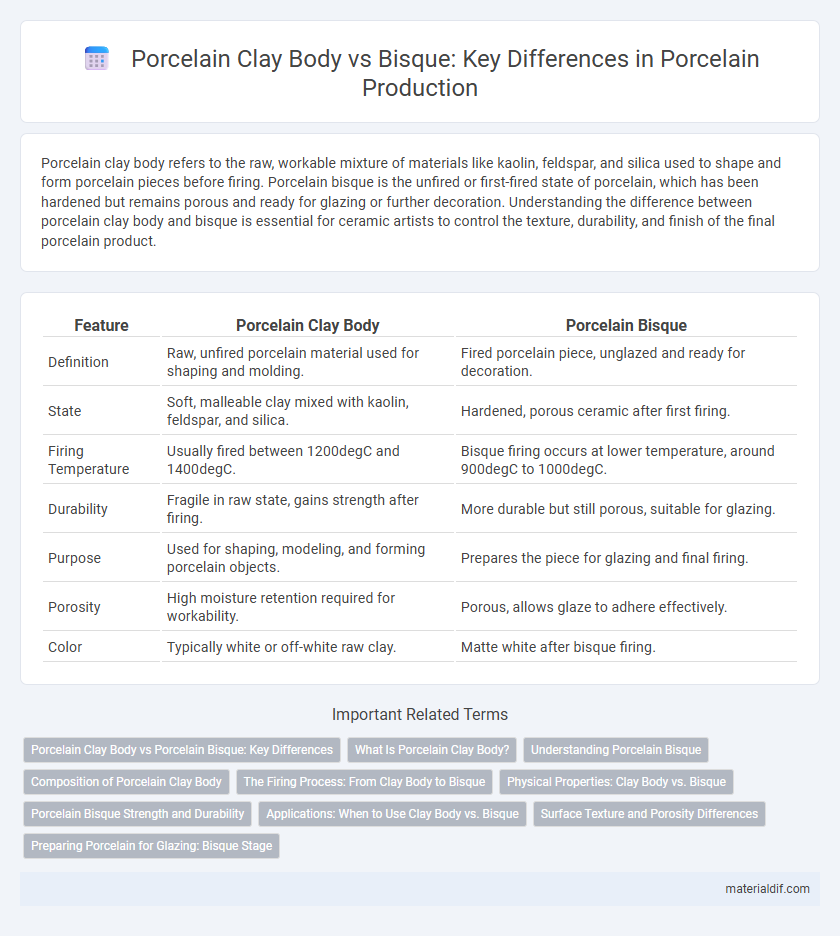 Porcelain Clay Body vs Bisque: Key Differences in Porcelain Production