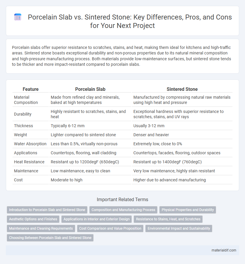 Porcelain Slab vs. Sintered Stone: Key Differences, Pros, and Cons for Your Next Project
