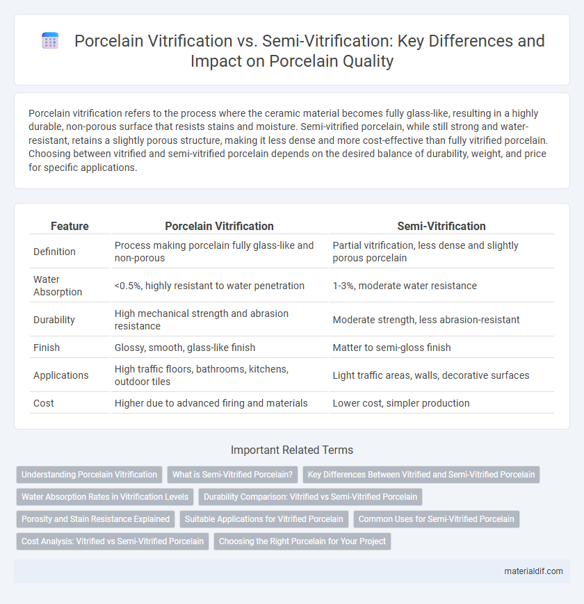 Porcelain Vitrification vs. Semi-Vitrification: Key Differences and Impact on Porcelain Quality