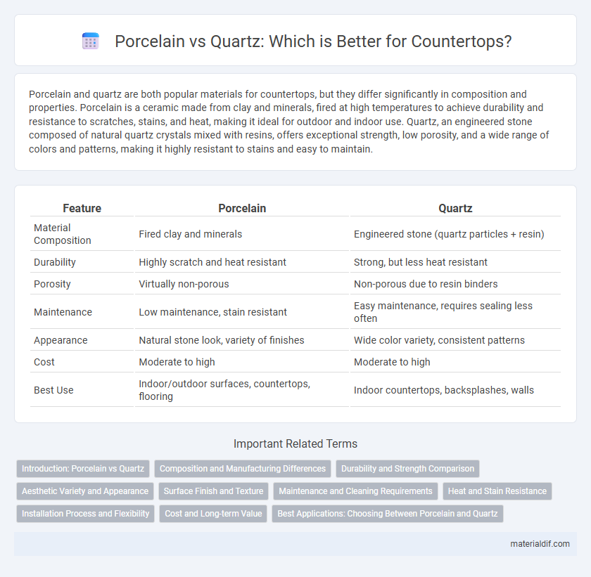 Porcelain vs Quartz: Which is Better for Countertops?
