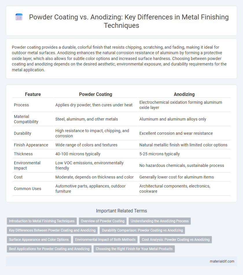 Powder Coating vs. Anodizing: Key Differences in Metal Finishing Techniques
