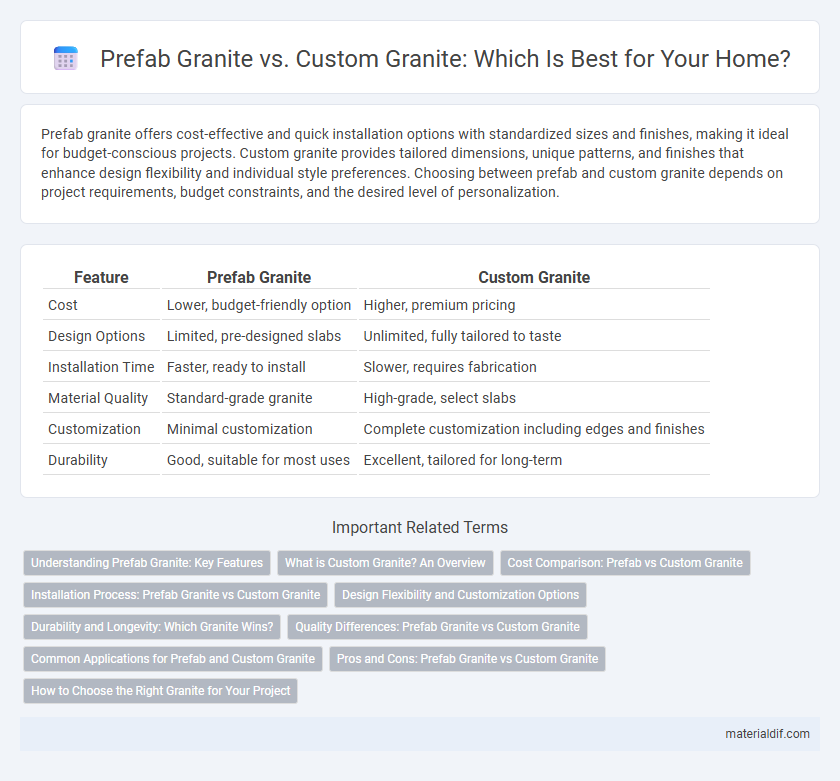 Prefab Granite vs. Custom Granite: Which Is Best for Your Home?
