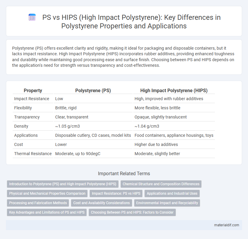 PS vs HIPS (High Impact Polystyrene): Key Differences in Polystyrene Properties and Applications