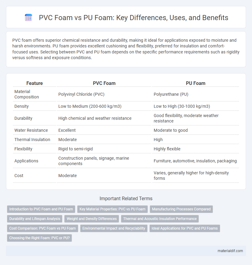 PVC Foam vs PU Foam: Key Differences, Uses, and Benefits