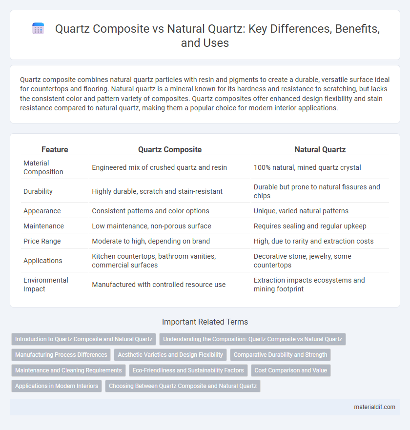 Quartz Composite vs Natural Quartz: Key Differences, Benefits, and Uses
