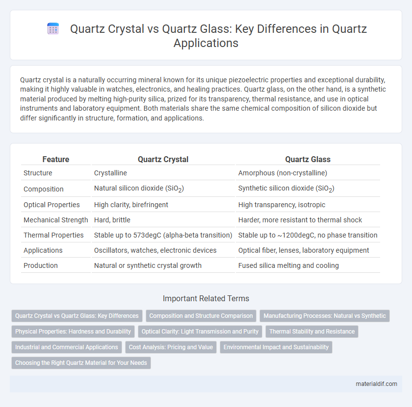 Quartz Crystal vs Quartz Glass: Key Differences in Quartz Applications
