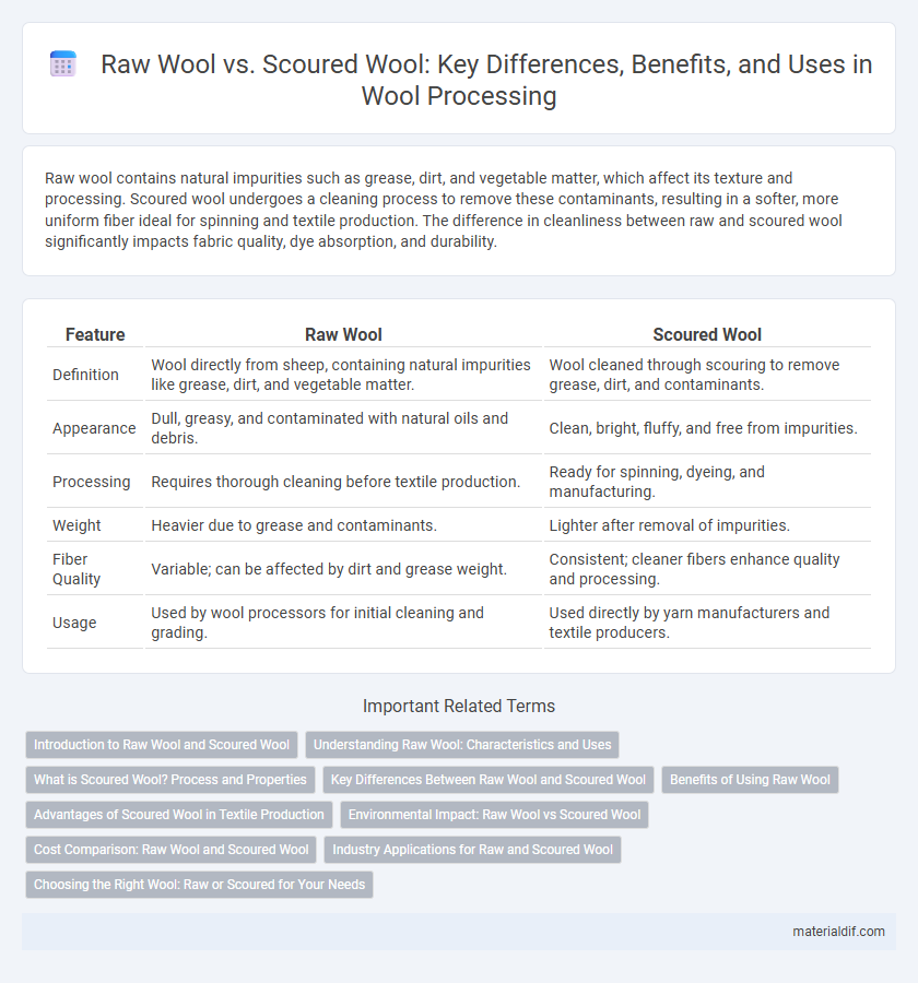 Raw Wool vs. Scoured Wool: Key Differences, Benefits, and Uses in Wool Processing