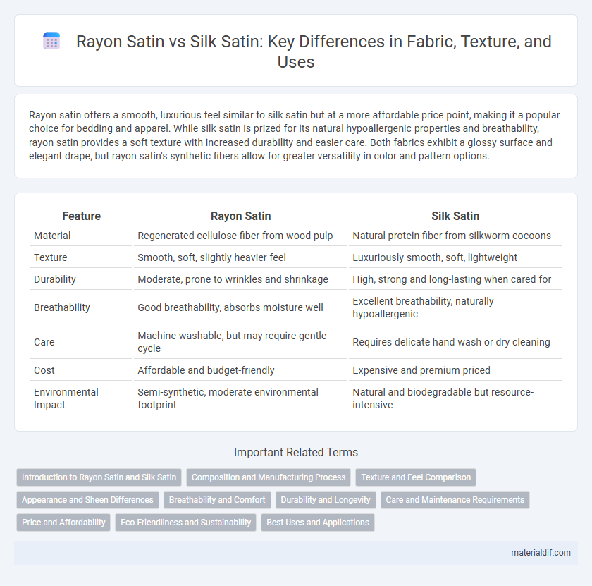 Rayon Satin vs Silk Satin: Key Differences in Fabric, Texture, and Uses