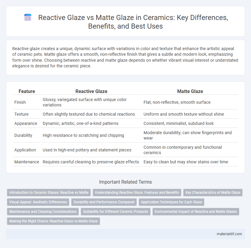 Reactive Glaze vs Matte Glaze in Ceramics: Key Differences, Benefits, and Best Uses