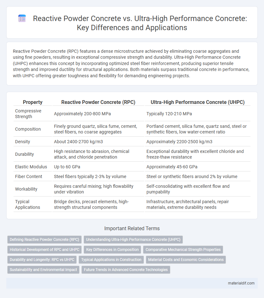 Reactive Powder Concrete vs. Ultra-High Performance Concrete: Key Differences and Applications