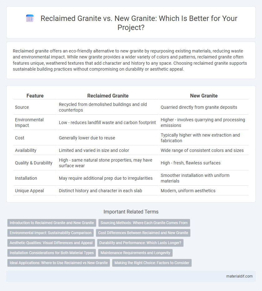 Reclaimed Granite vs. New Granite: Which Is Better for Your Project?