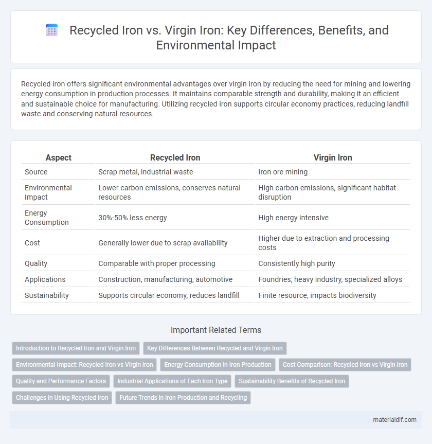 Recycled Iron vs. Virgin Iron: Key Differences, Benefits, and Environmental Impact