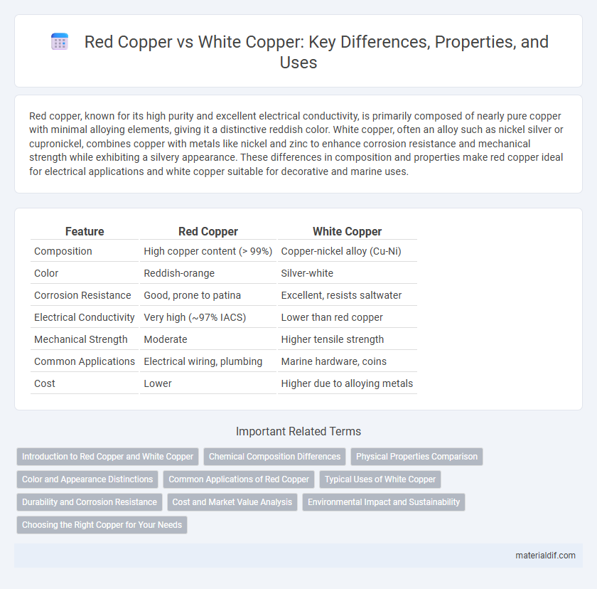 Red Copper vs White Copper: Key Differences, Properties, and Uses
