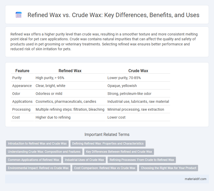 Refined Wax vs. Crude Wax: Key Differences, Benefits, and Uses