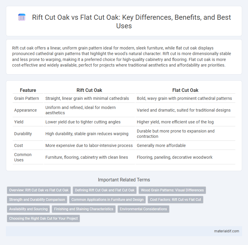 Rift Cut Oak vs Flat Cut Oak: Key Differences, Benefits, and Best Uses