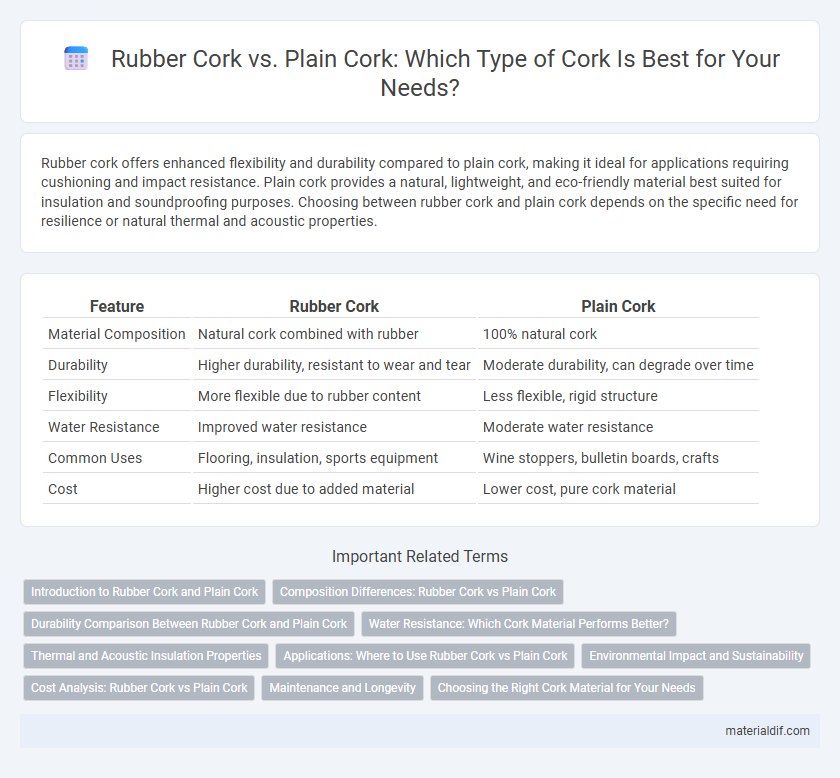 Rubber Cork vs. Plain Cork: Which Type of Cork Is Best for Your Needs?