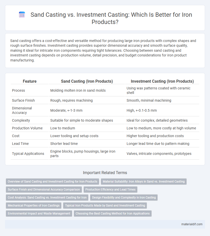 Sand Casting vs. Investment Casting: Which Is Better for Iron Products?