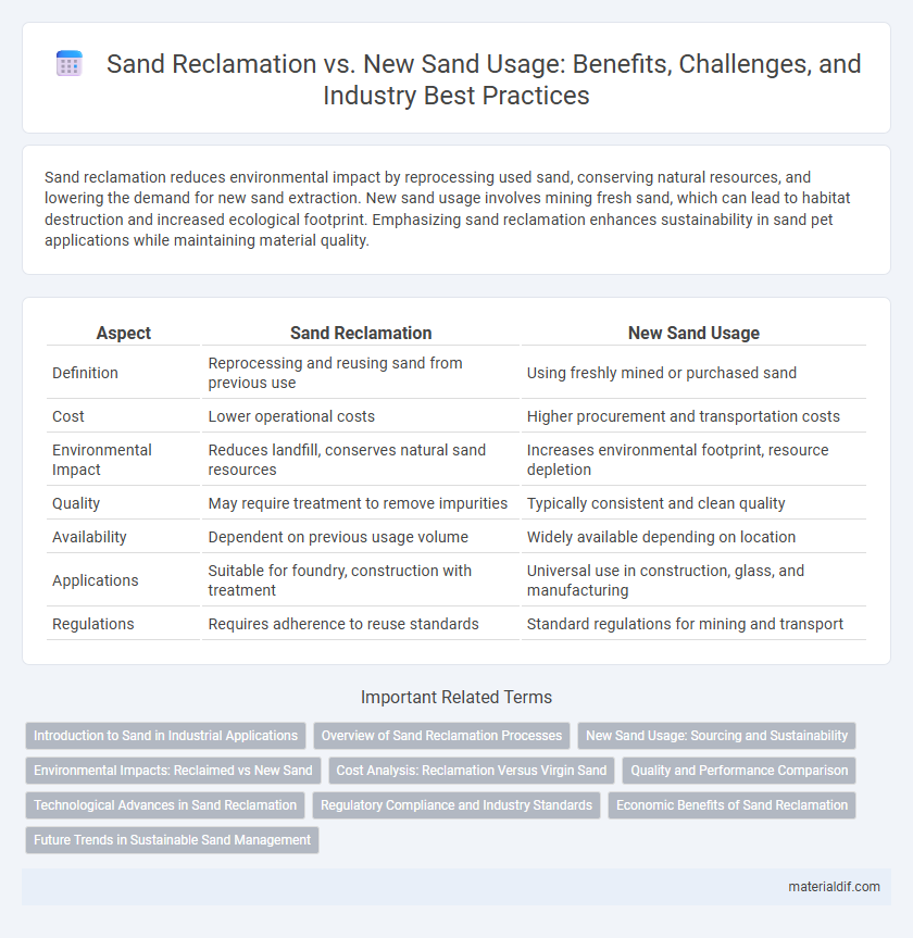 Sand Reclamation vs. New Sand Usage: Benefits, Challenges, and Industry Best Practices