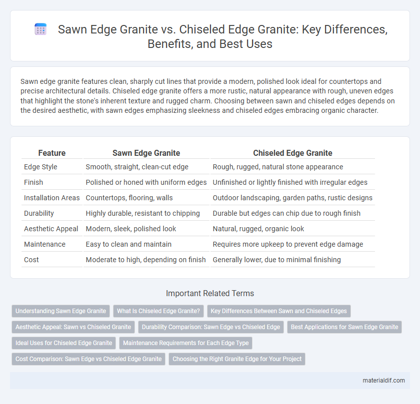 Sawn Edge Granite vs. Chiseled Edge Granite: Key Differences, Benefits, and Best Uses
