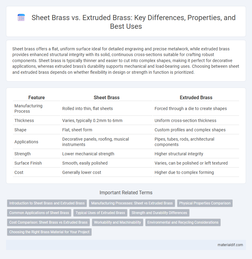 Sheet Brass vs. Extruded Brass: Key Differences, Properties, and Best Uses