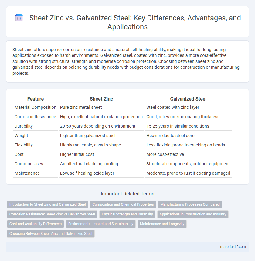 Sheet Zinc vs. Galvanized Steel: Key Differences, Advantages, and Applications