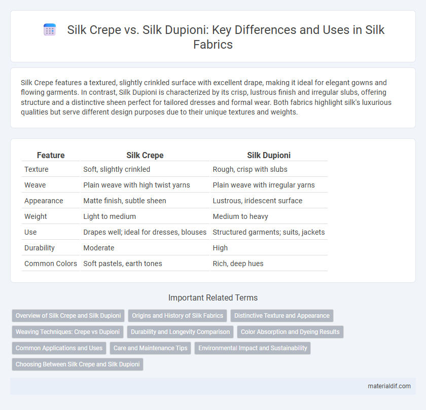 Silk Crepe vs. Silk Dupioni: Key Differences and Uses in Silk Fabrics