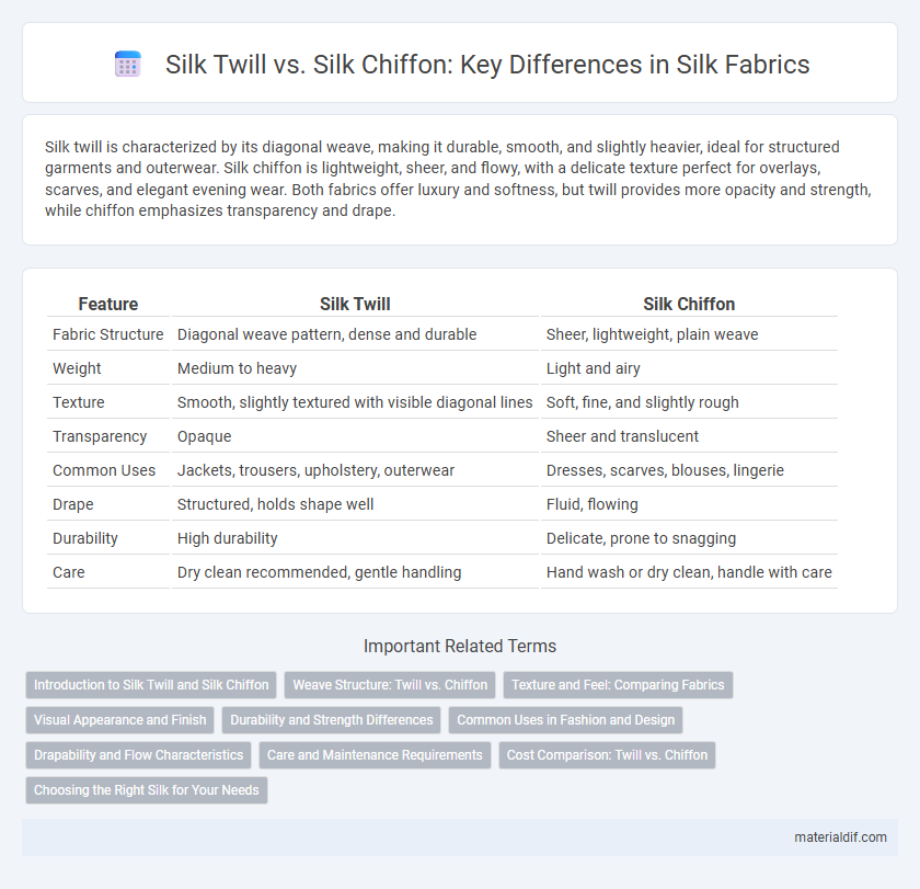 Silk Twill vs. Silk Chiffon: Key Differences in Silk Fabrics